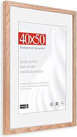 HIMEETIME® Bilderrahmen für 40x50cm Natur Holz