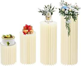 HINOPY Blumenständer Hochzeit Karton, 4er Set