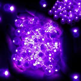 HIQE-FL 120 Stück Runde LED Ballons Lichter,Mini