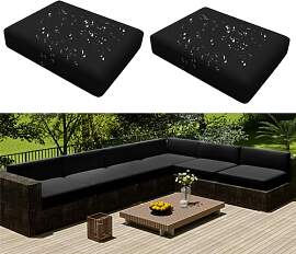 Hiseng Outdoor Sofa Sitzkissenbezug 2er Set
