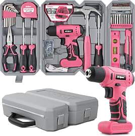 Hi-Spec 58 tlg. Werkzeugkoffer in Pink.