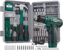 Hi-Spec 8V Akkuschrauber Set und Heimwerkzeugset