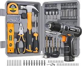 Hi-Spec 8V Akkuschrauber Set und Heimwerkzeugset