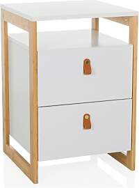 hjh LIVING Nachttisch mit 2 Schubladen TAROLO III