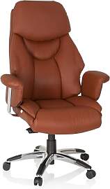 hjh OFFICE 608220 XXL Chefsessel Prado Echt Leder