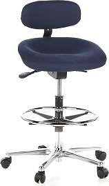 hjh OFFICE 608310 Arbeitsstuhl hoch Work MF Stoff