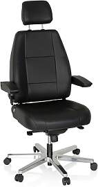 hjh OFFICE 608901 Arbeitsstuhl 24 Hours Leder