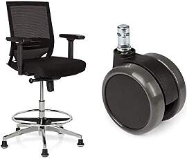 hjh OFFICE 657550 Arbeitsstuhl Counterstuhl TOP