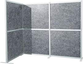 hjh OFFICE Akustik Trennwand FLEXMIUT MODUL L