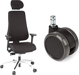 hjh OFFICE Bürostuhl/Chefsessel PRO-TEC 400 Stoff 