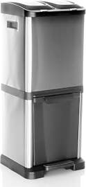 hjh OFFICE Mülleimer 3 Fächer 32 L CLEAN VII