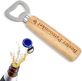 HJZHII Flaschenöffner Holzgriff, Edelstahl Bester 