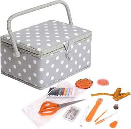 Hobby Gift Nähkästchen Mittel Set mit Griff -