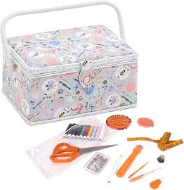 Hobby Gift Nähkästchen Mittel Set mit Griff -