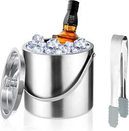 Hocadrv Eiskübel 2L Edelstahl Eiskübel