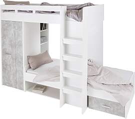 Hochbett BEGABINO "MAXI", weiß (weiß,