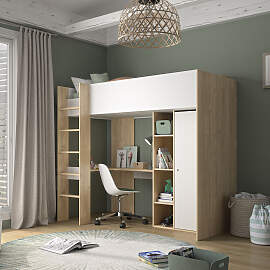 Hochbett GAMI "MATIS Hochbett", weiß,