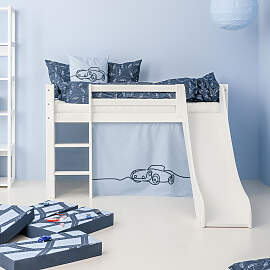Hochbett HOPPEKIDS "«Cars»", weiß
