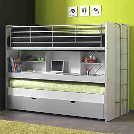 Hochbett mit Schreibtisch Gästebett