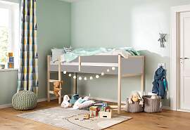 Hochbett OTTO HOME "Janne", grau (grau,