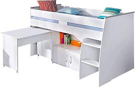 Hochbett PARISOT "Reverse", weiß,