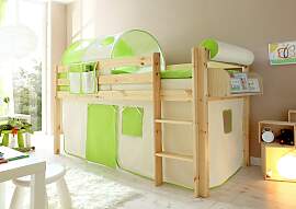 Hochbett TICAA "Malte", beige (kiefer