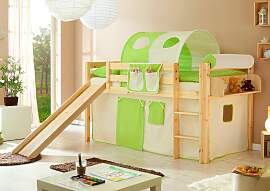 Hochbett TICAA "Manuel", beige (kiefer