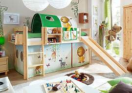 Hochbett TICAA "Manuel", beige (kiefer