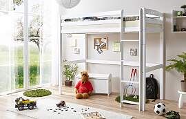 Hochbett TICAA "Tolly", weiß (buche