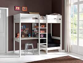 Hochbett VIPACK "Pino, Kiefer massiv, viel