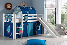 Hochbett VIPACK "Pino, Spielbett massiv