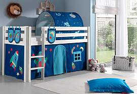 Hochbett VIPACK "Pino, Spielbett massiv