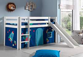 Hochbett VIPACK "Pino, Spielbett massiv