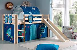 Hochbett VIPACK "Pino, Spielbett massiv