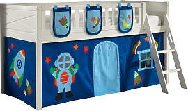 Hochbett VIPACK "Scott", weiß (weiß,