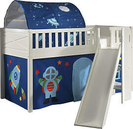 Hochbett VIPACK "Scott", weiß (weiß,