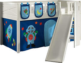 Hochbett VIPACK "Scott", weiß (weiß,