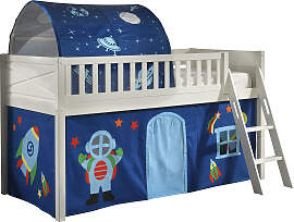 Hochbett VIPACK "Scott", weiß (weiß,