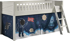 Hochbett VIPACK "Scott", weiß (weiß,