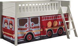 Hochbett VIPACK "Scott", weiß (weiß,