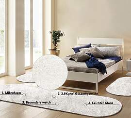 Hochflor-Bettumrandung BRUNO BANANI "Dana