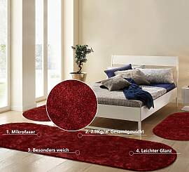 Hochflor-Bettumrandung BRUNO BANANI "Dana