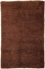 Hochflor Teppich 230 x 150 cm - braun