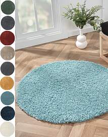 Hochflor-Teppich "My Shaggy", blau