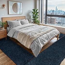 Hochflor-Teppich OTTO HOME "Banji", blau 