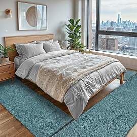 Hochflor-Teppich OTTO HOME "Banji", blau 