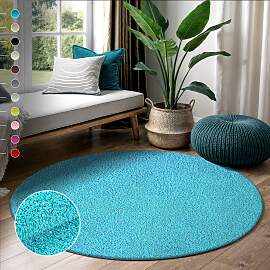 Hochflor-Teppich SANAT "LOCA", blau