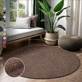 Hochflor-Teppich SANAT "LOCA", braun