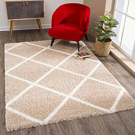Hochflor-Teppich SANAT "Madrid", beige,