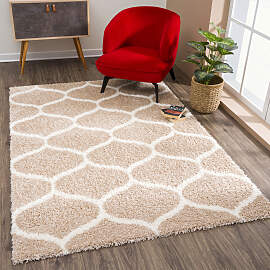 Hochflor-Teppich SANAT "Madrid", beige,
